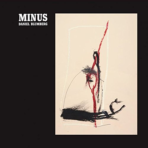 "Album cover with abstract drawing on beige background, black border, and Amazon logo overlay."