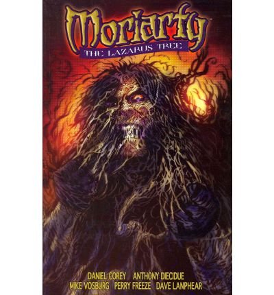 “Moriarty” graphic novel cover featuring a monstrous, shadowy figure.