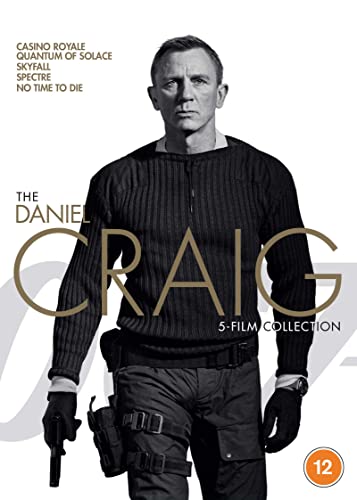 Daniel Craig as James Bond, DVD cover for a 5-film collection.