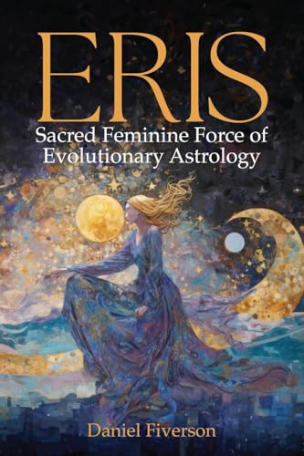 Book cover showing a woman in a flowing dress against a starry cosmic background.