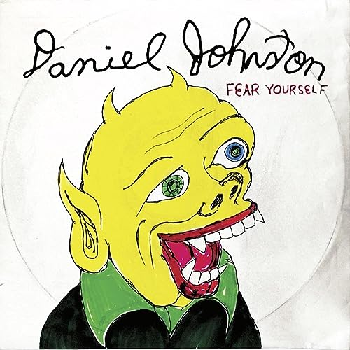 Yellow monster illustration for Daniel Johnston’s “Fear Yourself” vinyl record.