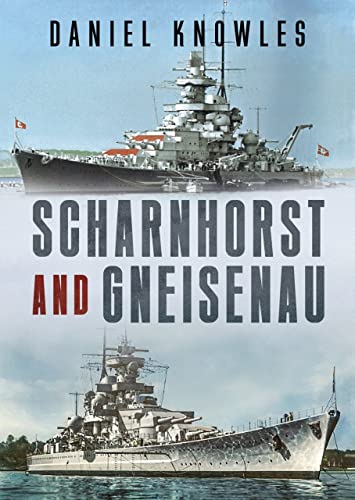 Book cover featuring German battleships Scharnhorst and Gneisenau in wartime.