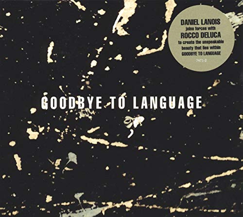 CD cover for Daniel Lanois’ “Goodbye To Language” with speckled texture.