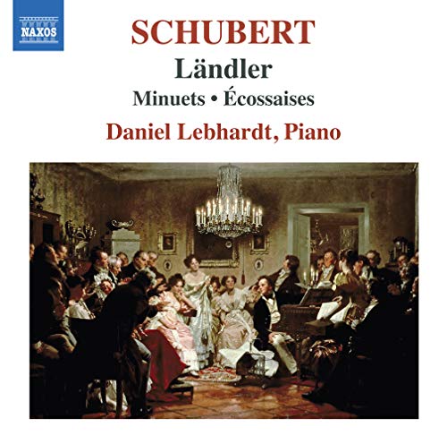 "CD cover featuring a 19th-century ballroom dance scene with elegant attire and chandelier."