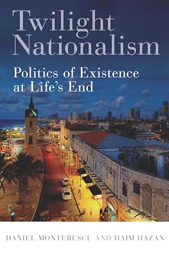 Book cover with title “Twilight Nationalism” and a coastal city scene.