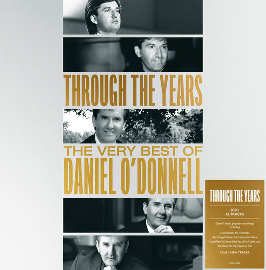 Album cover featuring multiple black and white portraits of Daniel O'Donnell with gold text.