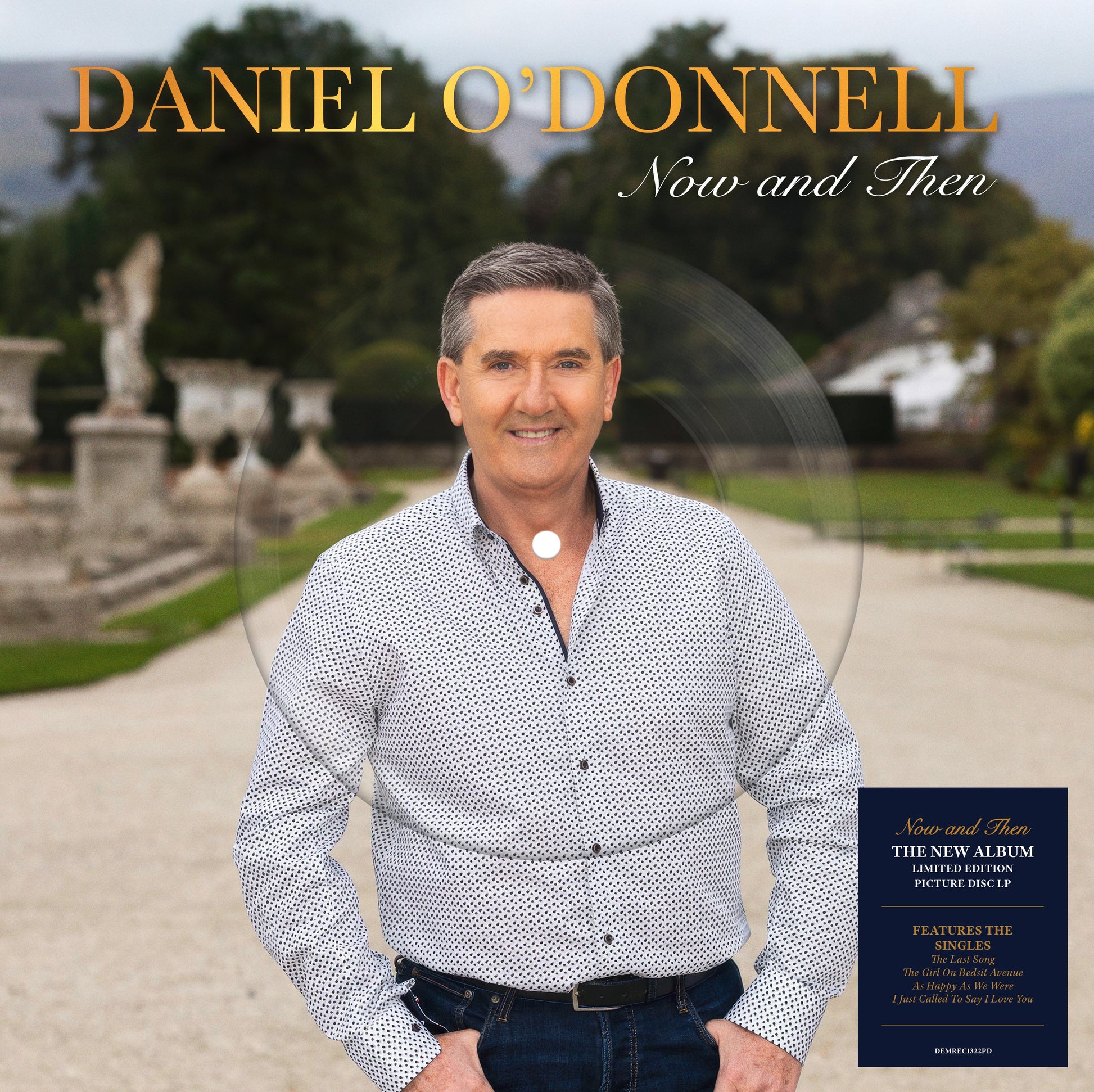 Daniel O'Donnell album cover featuring the artist and a vinyl record.