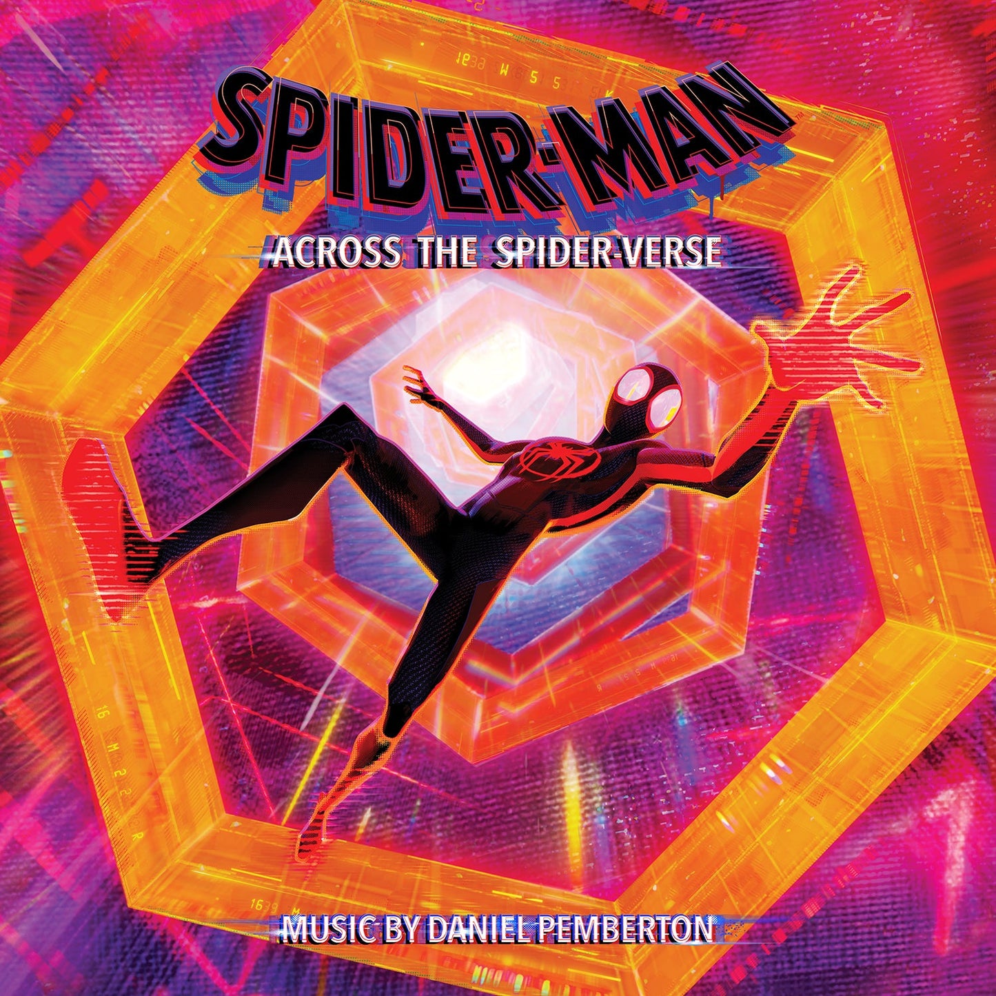 “Spider-Man: Across the Spider-Verse” soundtrack CD cover featuring Miles Morales.