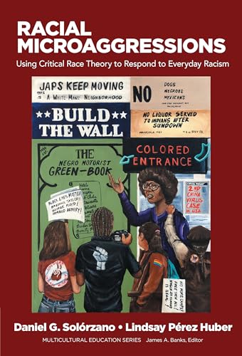 Book cover depicting people and historical racist signage, titled "Racial Microaggressions.