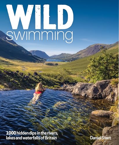 Book cover showing a person swimming in a mountain rock pool overlooking a valley.