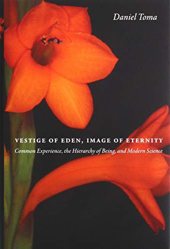 Book cover with orange lilies and title: "Vestige of Eden, Image of Eternity.