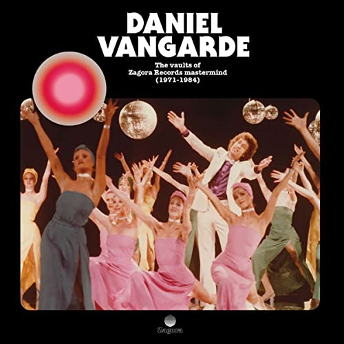 Album cover for Daniel Vangarde featuring dancers and disco balls.