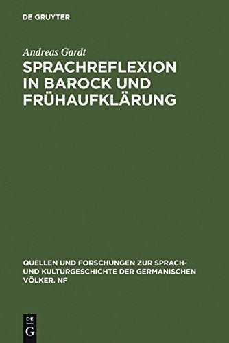 Dark green book cover with white German title "SPRACHREFLEXION" and publisher logo.