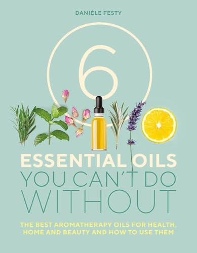 Book cover featuring essential oil bottle and surrounding plant imagery.