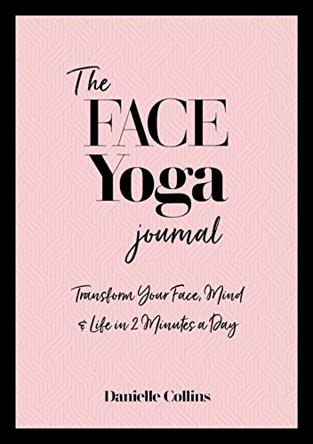Pink journal cover with black text: "The Face Yoga Journal" and author’s name.