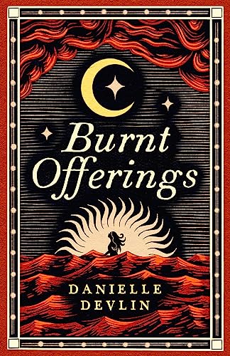 Book cover: red and black design with crescent moon and silhouetted figure.
