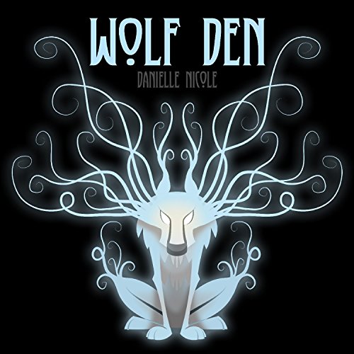 Album cover featuring a glowing blue wolf with vine-like antlers against a black background.