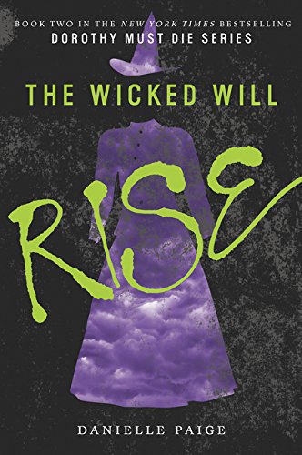 Book cover: purple witch silhouette with green, dripping text.