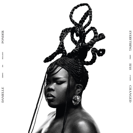 CD cover featuring Danielle Ponder with elaborate braided hairstyle.