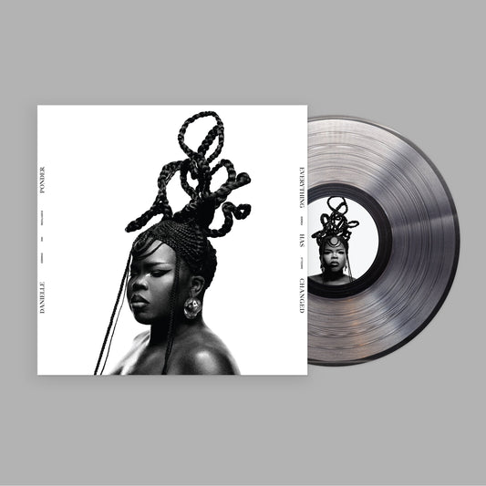 Danielle Ponder album cover and clear vinyl record with textured hair.