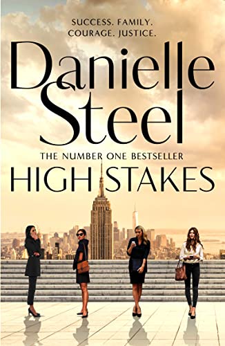 Book cover: "High Stakes" by Danielle Steel, featuring four women and a city skyline.