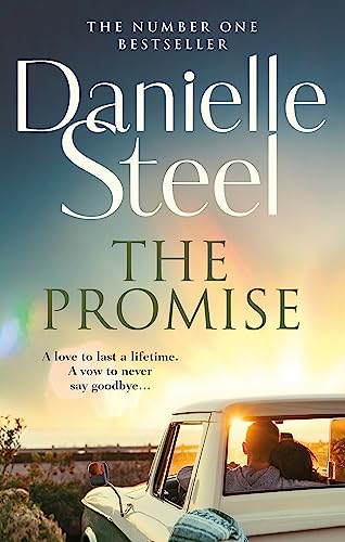 Book cover for “The Promise” by Danielle Steel, showing a couple in a car.