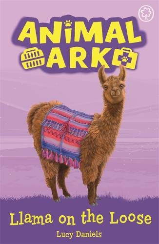 Book cover featuring a brown llama with a colorful blanket.