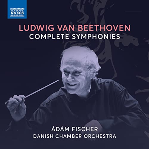 CD cover featuring a portrait of conductor Ádám Fischer and text: Beethoven Symphonies.