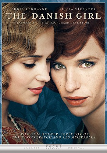DVD cover for "The Danish Girl" featuring two people in close-up.