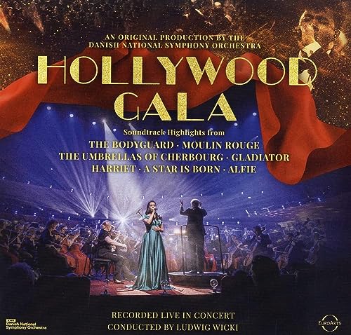 Vinyl album cover for “Hollywood Gala” by the Danish National Symphony Orchestra.