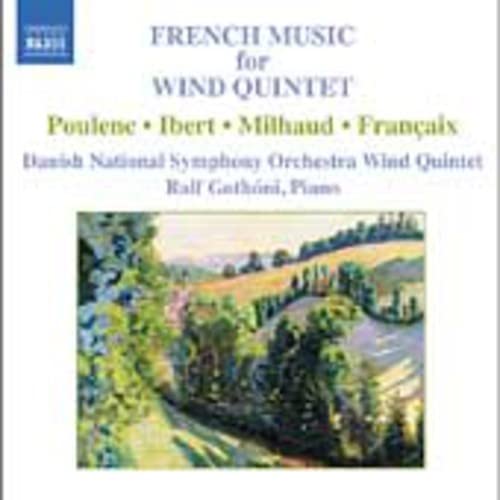 CD cover for French music by Poulenc, Ibert, Milhaud, and Francaix.