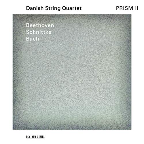 CD cover for Danish String Quartet’s “Prism II” featuring Bach, Beethoven, Schnittke.