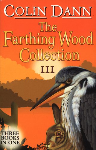 Book cover: heron and hare against an orange sunset backdrop.