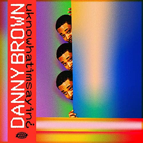 Danny Brown album cover, “uknowhatimsayin¿”, featuring repeating portrait images.