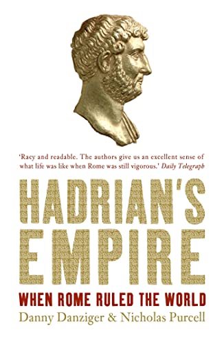 Book cover: bronze bust of Hadrian with title "Hadrian's Empire".