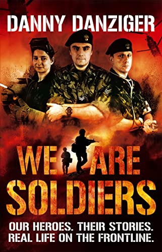 Book cover featuring three soldiers and wartime imagery, titled "We Are Soldiers.