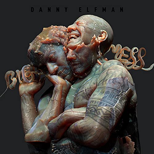 Danny Elfman's "Big Mess" CD cover: two sculpted figures embracing.
