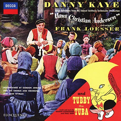 CD cover for Danny Kaye’s “Hans Christian Andersen” and “Tubby The Tuba.”