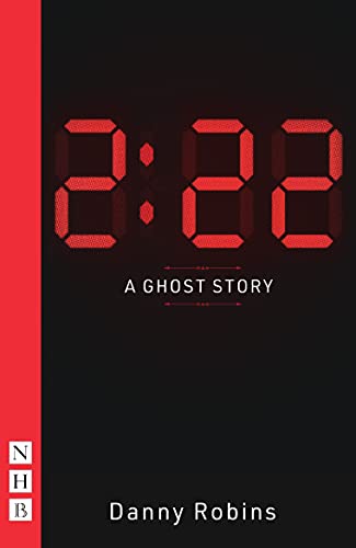 Book cover with red digital clock numbers 2:22 on black background, by Danny Robins.