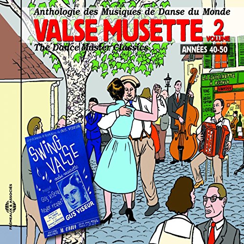 CD cover: illustrated couple dancing, accordion player, vintage street scene.