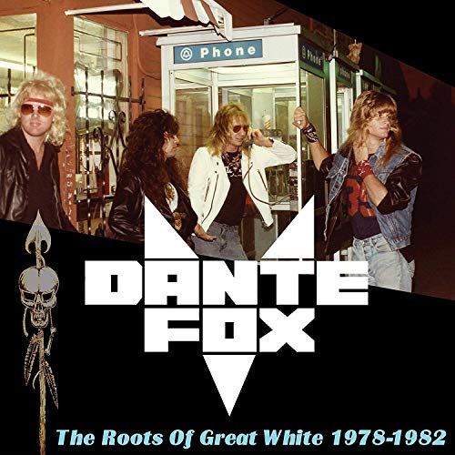 "Dante Fox album cover featuring three men standing outside a phone booth."