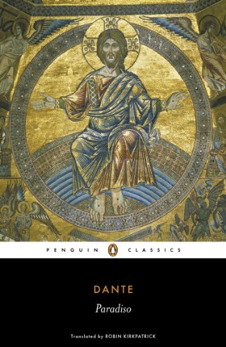 Book cover: “Paradiso” by Dante, featuring Byzantine-style gold mosaic art.