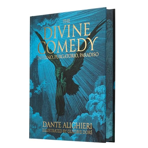Book cover of Dante’s *Divine Comedy* with a winged figure illustration.