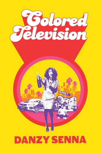 Book cover: woman with microphone, car, palm trees, and Hollywood sign.