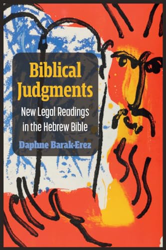 Book cover: “Biblical Judgments” with abstract red, yellow, and blue art.