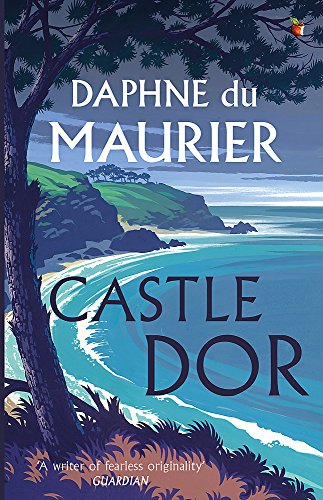 Book cover: “Castle Dor” by Daphne du Maurier, coastal scene.