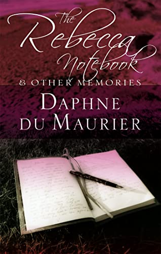 Book cover: "The Rebecca Notebook" by Daphne du Maurier, open diary.