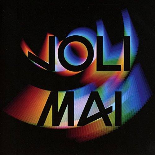 CD cover with colorful, distorted text reading "Joli Mai" by Daphni.