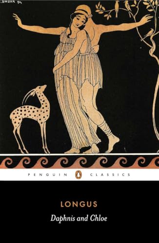 Book cover: woman and gazelle in ancient Greek style art.