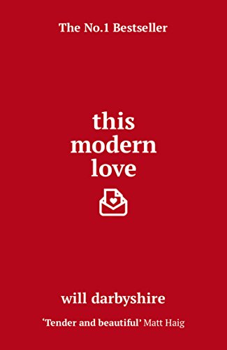 Red book cover with white text reading "This Modern Love" and a heart icon.